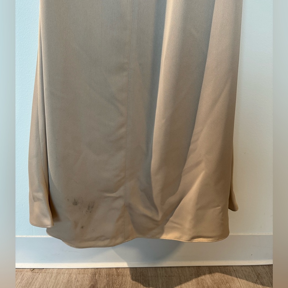 Bhldn Ruby Twist Halter Satin Gown, Color: Champa… - image 5